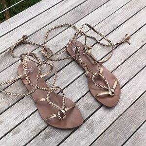 Jeanne Lottie gladiator-style sandals